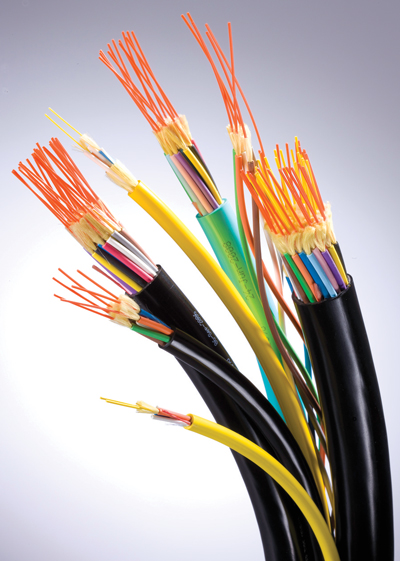 OCC’s MSHA-rated breakout cable protects the optical fiber strands with sub-cable coatings.