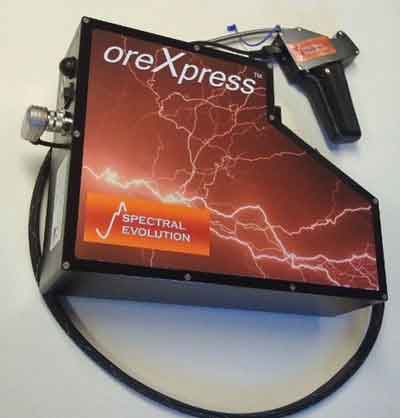 The oreXpress portable spectrometer.