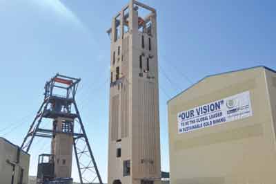 South Deep mine has a twin shaft system capable of hoisting 330,000 metric tons (mt) a month.