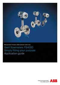 ABB’s Measurement Products business has released a 28-page application guide for Swirl flowmeters.