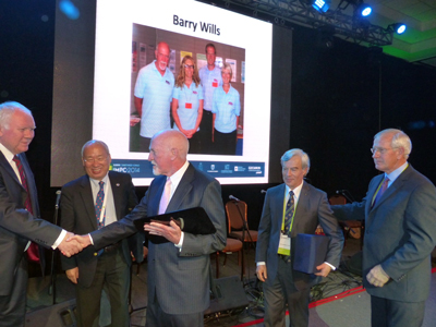 International Mineral Processing Council (IMPC) representatives have acknowledged Dr. Barry Wills