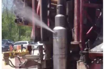 DTH Drilling Backhead Solves Excess-water Performance Problems