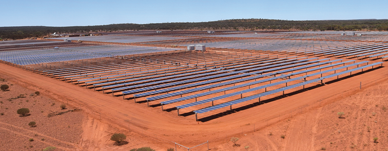 The $40 million project comprises more than 34,000 solar PV panels. (Photos: Sandfire Resources)