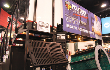 Polydeck, seen here at MINExpo 2012, will display its screening systems.